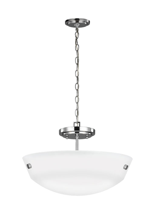 Myhouse Lighting Generation Lighting - 7715202-05 - Two Light Semi-Flush Convertible Pendant - Kerrville - Chrome