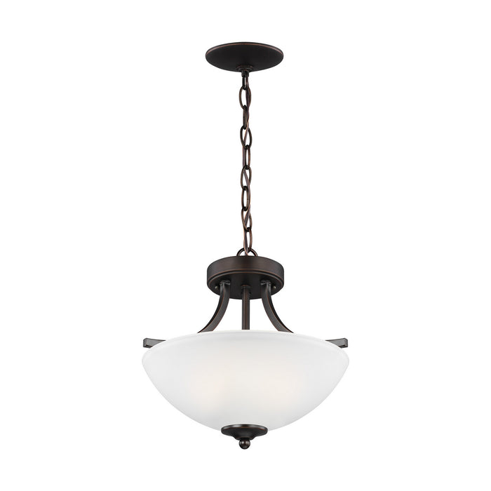 Myhouse Lighting Generation Lighting - 7716502-710 - Two Light Semi-Flush Convertible Pendant - Geary - Bronze