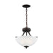 Myhouse Lighting Generation Lighting - 7716502-710 - Two Light Semi-Flush Convertible Pendant - Geary - Bronze