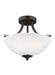 Myhouse Lighting Generation Lighting - 7716502-710 - Two Light Semi-Flush Convertible Pendant - Geary - Bronze