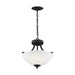 Myhouse Lighting Generation Lighting - 7716502-112 - Two Light Semi-Flush Convertible Pendant - Geary - Midnight Black