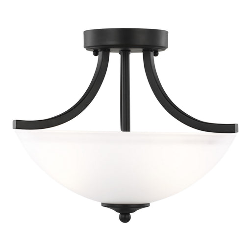 Myhouse Lighting Generation Lighting - 7716502-112 - Two Light Semi-Flush Convertible Pendant - Geary - Midnight Black