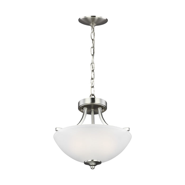 Myhouse Lighting Generation Lighting - 7716502-962 - Two Light Semi-Flush Convertible Pendant - Geary - Brushed Nickel