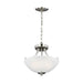 Myhouse Lighting Generation Lighting - 7716502-962 - Two Light Semi-Flush Convertible Pendant - Geary - Brushed Nickel