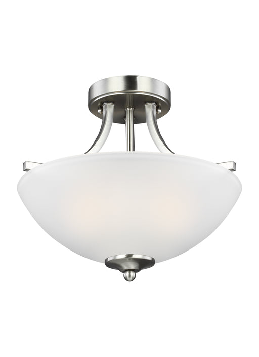 Myhouse Lighting Generation Lighting - 7716502-962 - Two Light Semi-Flush Convertible Pendant - Geary - Brushed Nickel