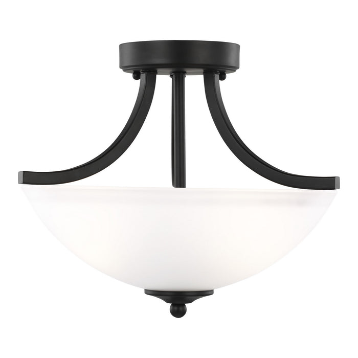 Myhouse Lighting Generation Lighting - 7716502EN3-112 - Two Light Semi-Flush Convertible Pendant - Geary - Midnight Black