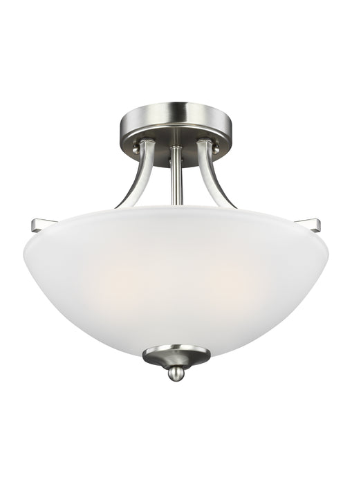 Myhouse Lighting Generation Lighting - 7716502EN3-962 - Two Light Semi-Flush Convertible Pendant - Geary - Brushed Nickel