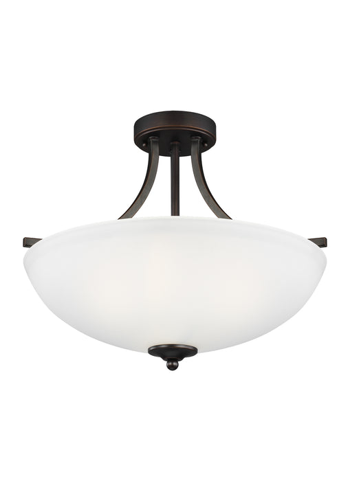 Myhouse Lighting Generation Lighting - 7716503-710 - Three Light Semi-Flush Convertible Pendant - Geary - Bronze