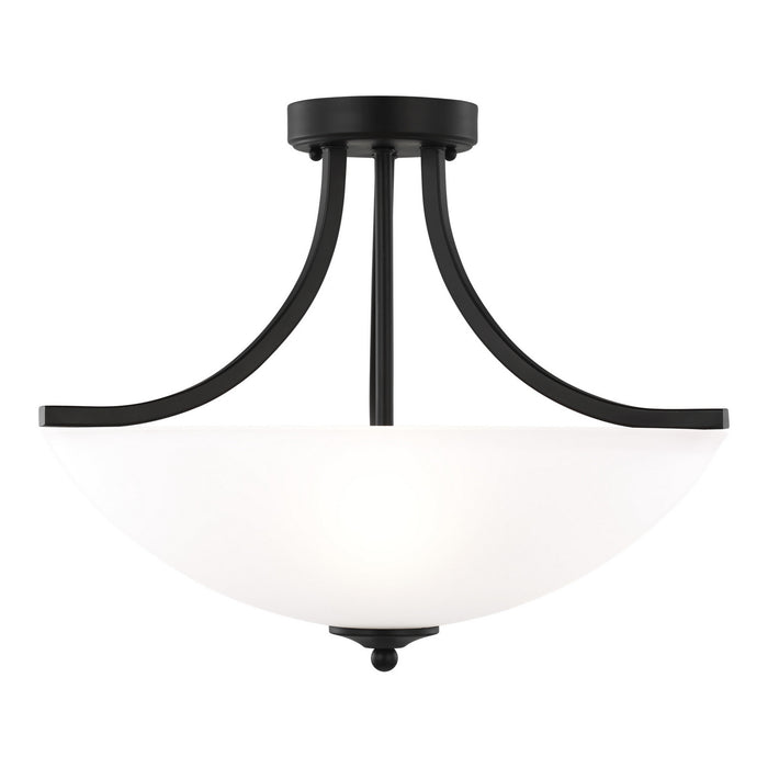 Myhouse Lighting Generation Lighting - 7716503-112 - Three Light Semi-Flush Convertible Pendant - Geary - Midnight Black