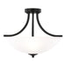 Myhouse Lighting Generation Lighting - 7716503-112 - Three Light Semi-Flush Convertible Pendant - Geary - Midnight Black