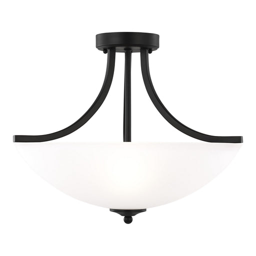 Myhouse Lighting Generation Lighting - 7716503EN3-112 - Three Light Semi-Flush Convertible Pendant - Geary - Midnight Black