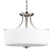 Myhouse Lighting Generation Lighting - 7728803-962 - Three Light Semi-Flush Mount - Canfield - Brushed Nickel