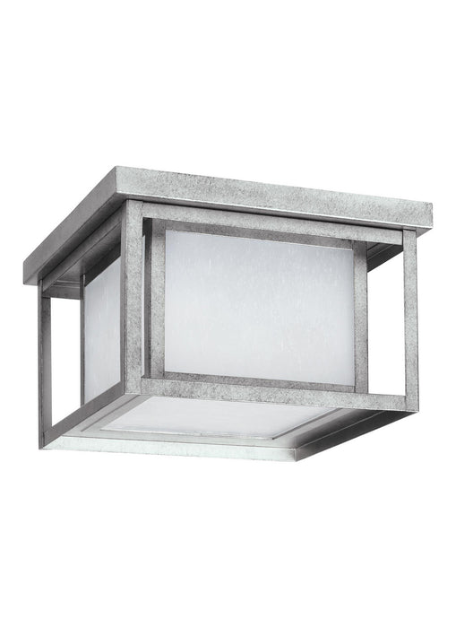 Myhouse Lighting Generation Lighting - 7903997S-57 - LED Outdoor Flush Mount - Hunnington - Weathered Pewter