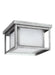 Myhouse Lighting Generation Lighting - 7903997S-57 - LED Outdoor Flush Mount - Hunnington - Weathered Pewter