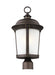 Myhouse Lighting Generation Lighting - 8250701-71 - One Light Outdoor Post Lantern - Calder - Antique Bronze