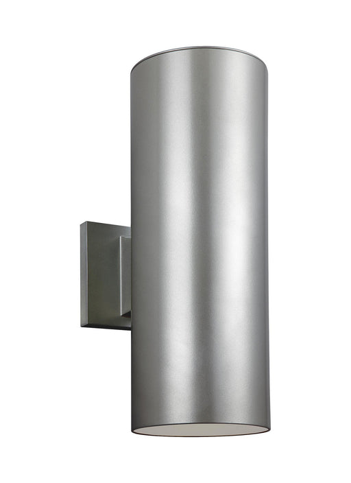 Myhouse Lighting Visual Comfort Studio - 8413897S-753 - LED Outdoor Wall Lantern - Outdoor Cylinders - Painted Brushed Nickel