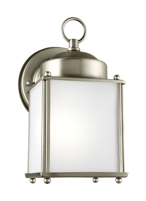 Myhouse Lighting Generation Lighting - 8592001-965 - One Light Outdoor Wall Lantern - New Castle - Antique Brushed Nickel