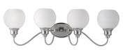 Myhouse Lighting Maxim - 1114SWSN - Four Light Bath Vanity - Ballord - Satin Nickel