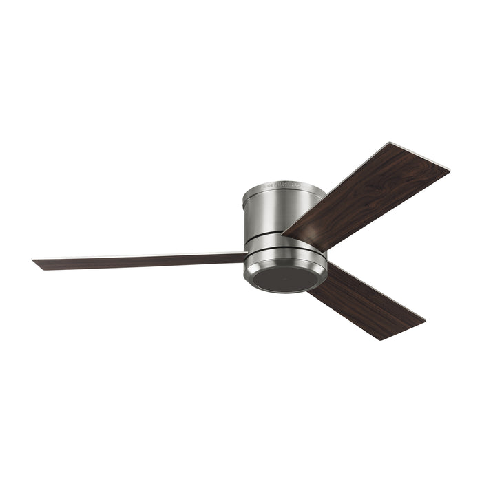 Myhouse Lighting Generation Lighting - 3CLMR56BSD-V1 - 56"Ceiling Fan - Clarity - Brushed Steel