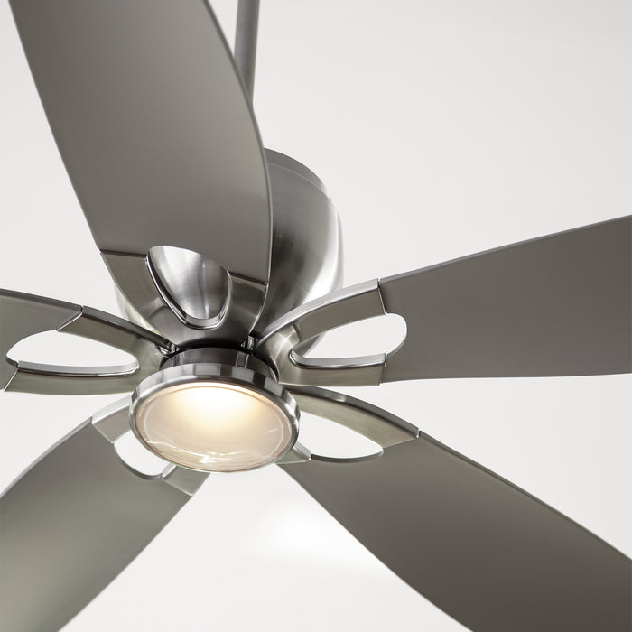 Myhouse Lighting Generation Lighting. - 5LLR56BSD-V1 - 56"Ceiling Fan - Lily - Brushed Steel