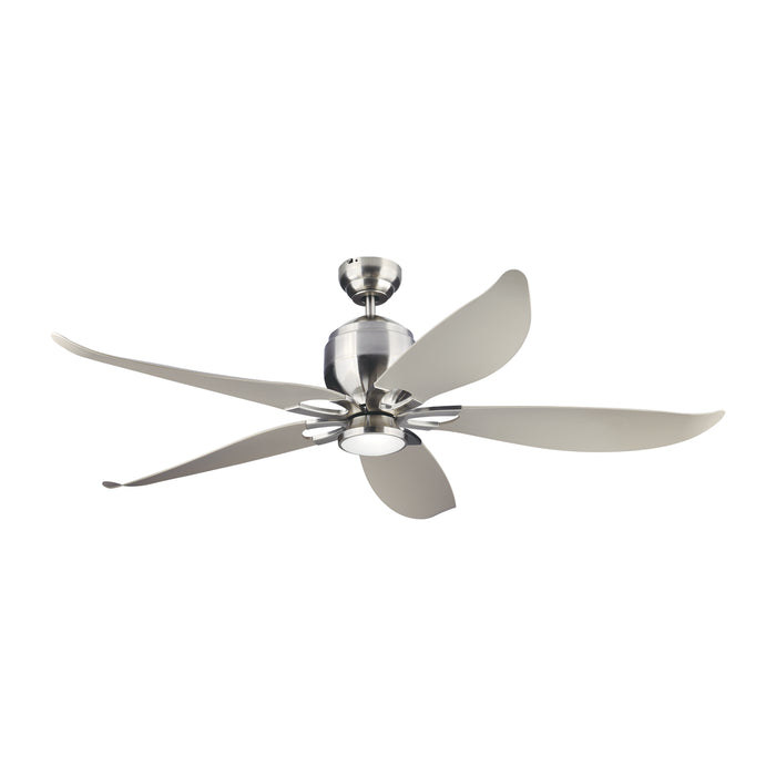 Myhouse Lighting Generation Lighting. - 5LLR56BSD-V1 - 56"Ceiling Fan - Lily - Brushed Steel