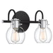 Myhouse Lighting Quoizel - ANW8602EK - Two Light Bath Fixture - Andrews - Earth Black