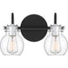 Myhouse Lighting Quoizel - ANW8602EK - Two Light Bath Fixture - Andrews - Earth Black