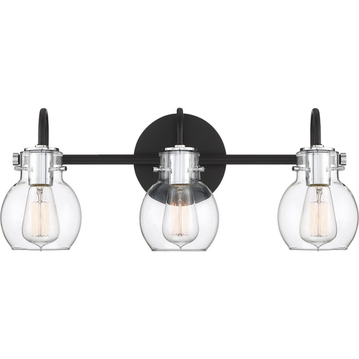 Myhouse Lighting Quoizel - ANW8603EK - Three Light Bath Fixture - Andrews - Earth Black