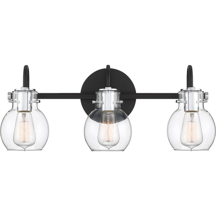 Myhouse Lighting Quoizel - ANW8603EK - Three Light Bath Fixture - Andrews - Earth Black