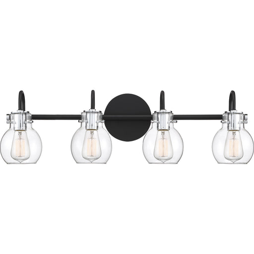 Myhouse Lighting Quoizel - ANW8604EK - Four Light Bath Fixture - Andrews - Earth Black