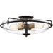 Myhouse Lighting Quoizel - GFC1621PN - Four Light Flush Mount - Griffin - Palladian Bronze