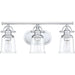 Myhouse Lighting Quoizel - GRT8603C - Three Light Bath Fixture - Grant - Polished Chrome