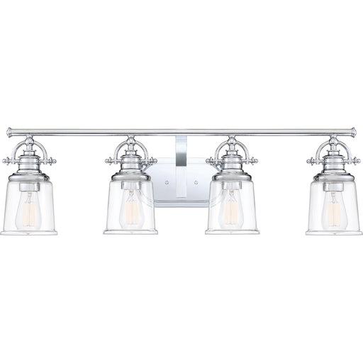 Myhouse Lighting Quoizel - GRT8604C - Four Light Bath Fixture - Grant - Polished Chrome