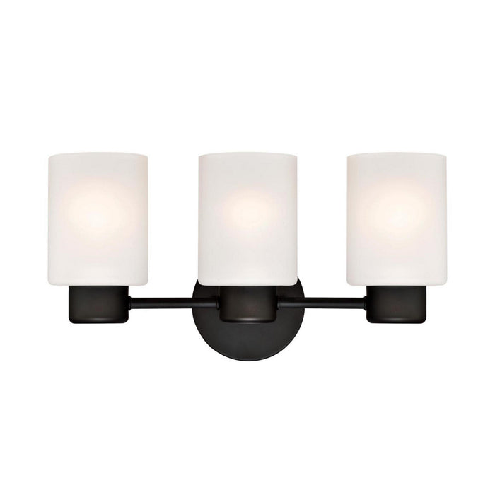 Myhouse Lighting Westinghouse Lighting - 6354100 - Three Light Wall Sconce - Sylvestre - Oil Rubbed Bronze