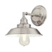 Myhouse Lighting Westinghouse Lighting - 6354300 - One Light Wall Sconce - Iron Hill - Brushed Nickel