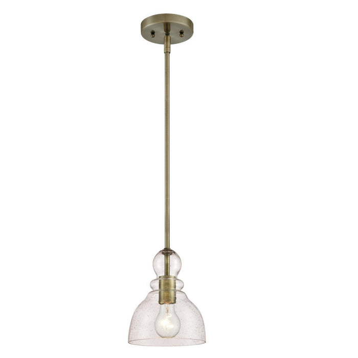 Myhouse Lighting Westinghouse Lighting - 6356500 - One Light Mini Pendant - Fiona - Antique Brass