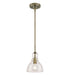 Myhouse Lighting Westinghouse Lighting - 6356500 - One Light Mini Pendant - Fiona - Antique Brass