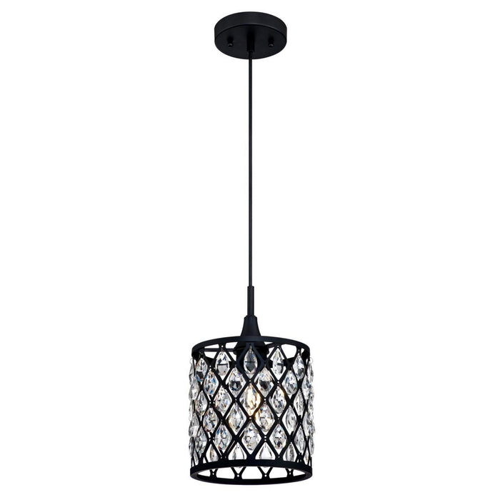 Myhouse Lighting Westinghouse Lighting - 6362700 - One Light Pendant - Waltz - Matte Black