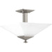 Myhouse Lighting Progress Lighting - P350107-009 - Two Light Semi Flush Mount - Clifton Heights - Brushed Nickel