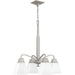 Myhouse Lighting Progress Lighting - P400118-009 - Four Light Chandelier - Clifton Heights - Brushed Nickel