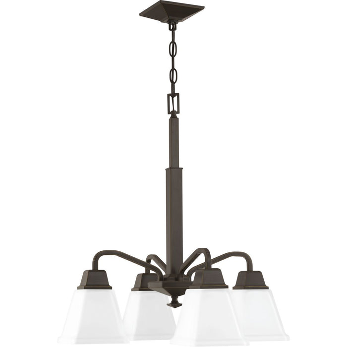 Myhouse Lighting Progress Lighting - P400118-020 - Four Light Chandelier - Clifton Heights - Antique Bronze