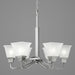 Myhouse Lighting Progress Lighting - P400119-009 - Six Light Chandelier - Clifton Heights - Brushed Nickel