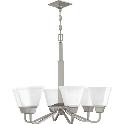 Myhouse Lighting Progress Lighting - P400119-009 - Six Light Chandelier - Clifton Heights - Brushed Nickel