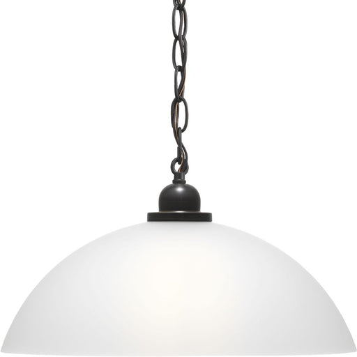 Myhouse Lighting Progress Lighting - P500149-020 - One Light Pendant - Classic Dome Pendant - Antique Bronze