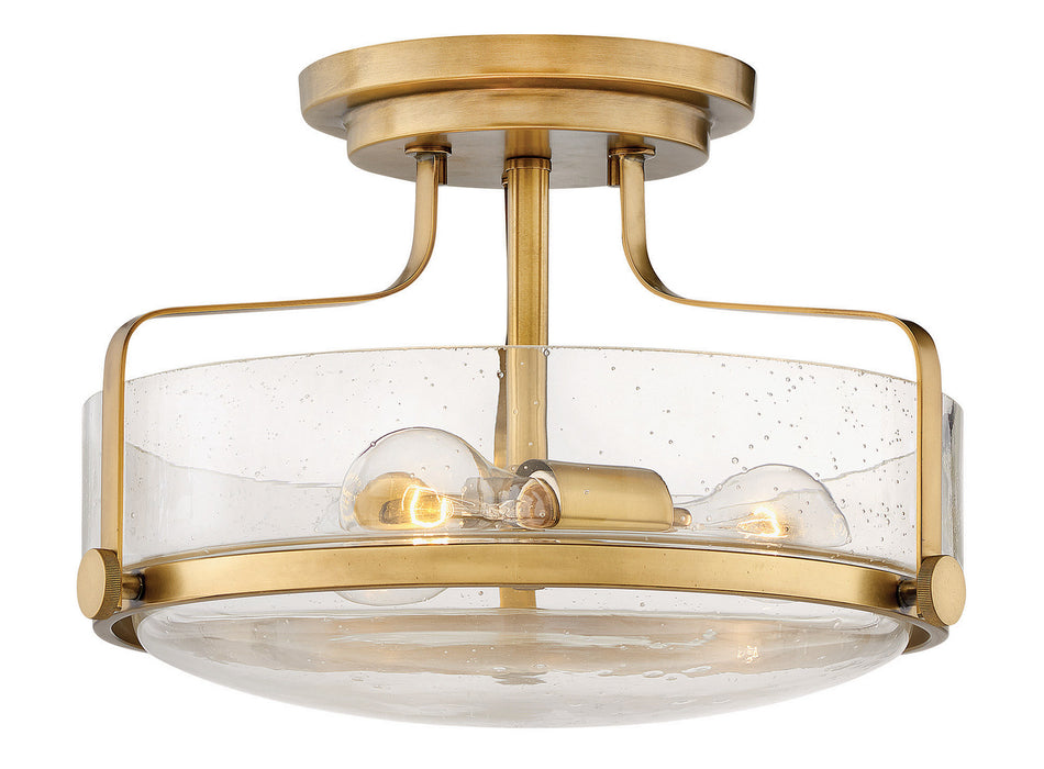 Myhouse Lighting Hinkley - 3641HB-CS - LED Semi-Flush Mount - Harper - Heritage Brass