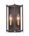 Myhouse Lighting Maxim - 13599OIAB - Two Light Wall Sconce - Wellington - Oil Rubbed Bronze / Antique Brass