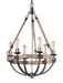 Myhouse Lighting Maxim - 20335WOBZ - Six Light Chandelier - Lodge - Weathered Oak / Bronze