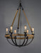 Myhouse Lighting Maxim - 20337WOBZ - Six Light Chandelier - Lodge - Weathered Oak / Bronze