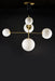 Myhouse Lighting Maxim - 26037SWSBRBK - Five Light pendant - Vesper - Satin Brass / Black