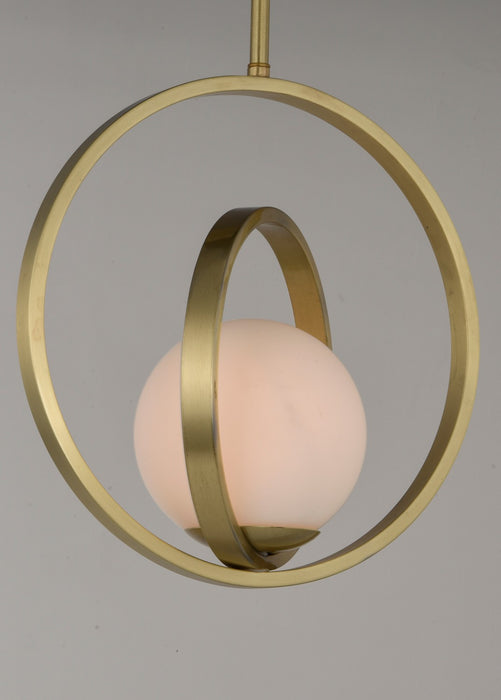 Myhouse Lighting Maxim - 26052SWSBR - One Light Pendant - Coronet - Satin Brass